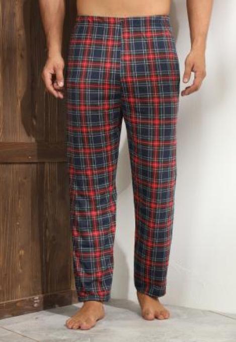 Pantaloni de Pijama ,Barbati,Culoare Rosu cu Negru,Engros